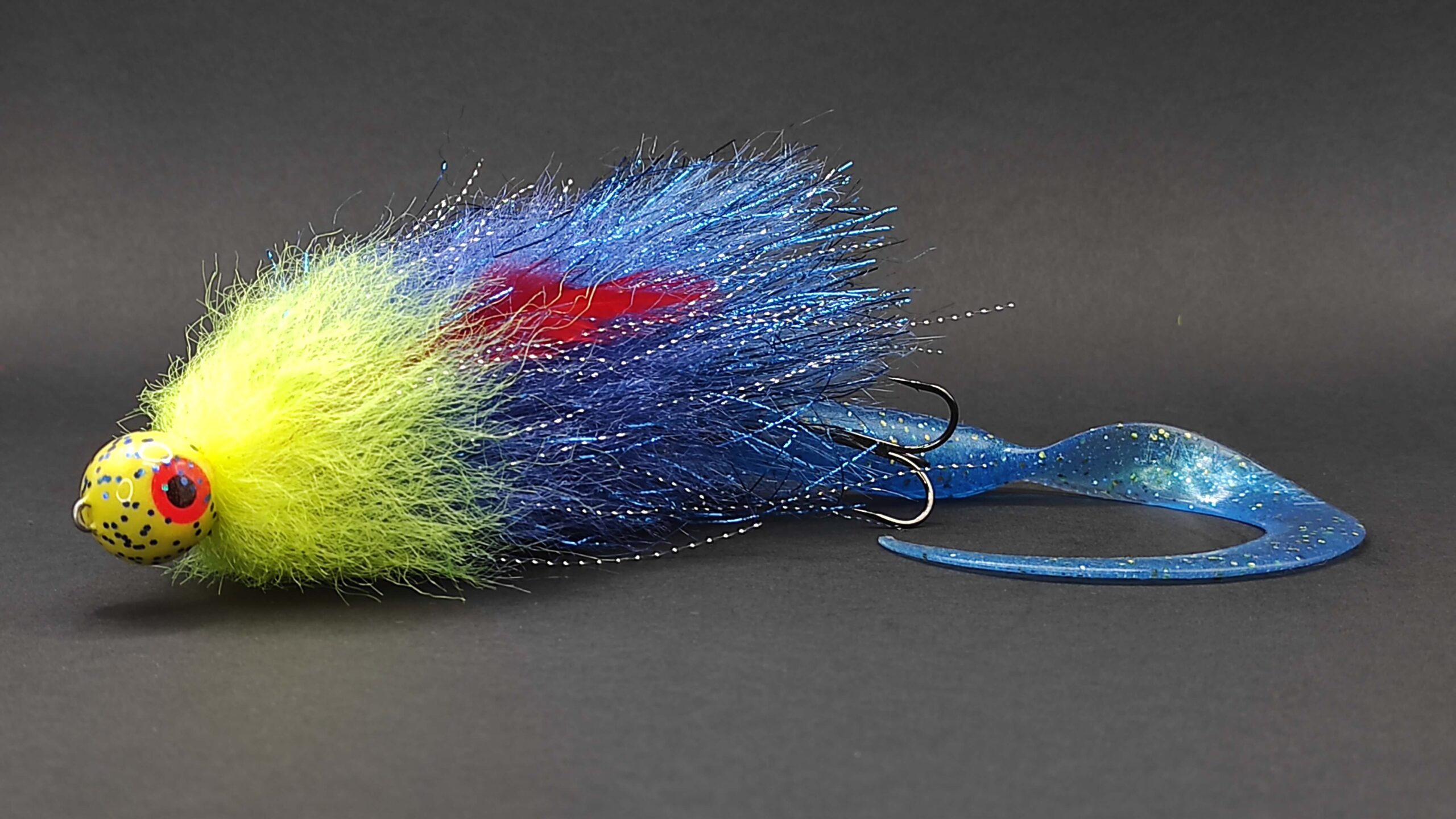 50gr. 30cm. 2x treble hook 1_0 Yellow Blue - Crafted Catches Lures Made  with Precision and Passion