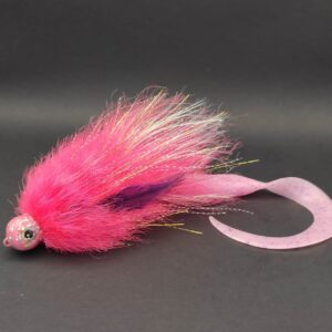 A 30-gram, 25-centimeter fishing lure with two size 6/0 hooks, featuring a pink scaled design.